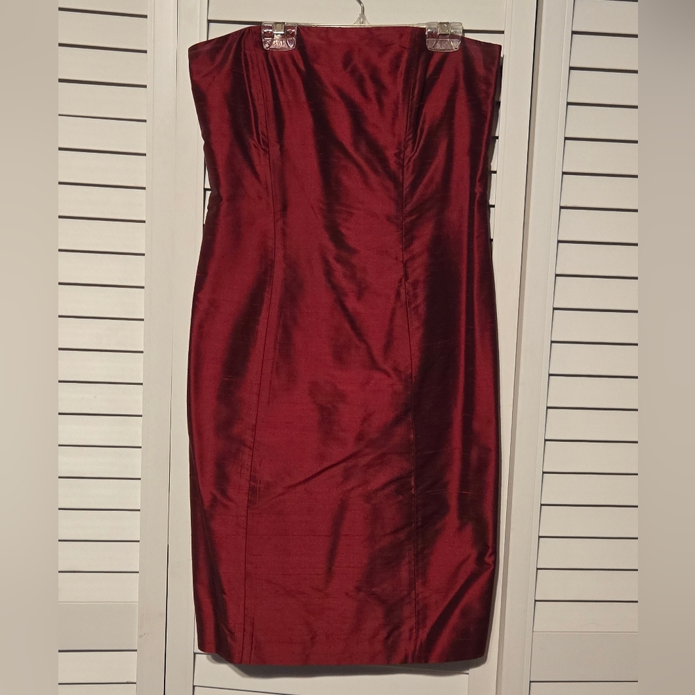 Silk Strapless Dress